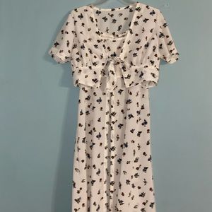 Long floral dress set 💐🌷